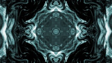 Soyut boya fırça mürekkep patlayabilir formanın düzgün kavramı simetrik desen süs dekoratif Kaleidoscope hareketi geometrik daire ve yıldız şekli