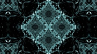 Soyut boya fırça mürekkep patlayabilir formanın düzgün kavramı simetrik desen süs dekoratif Kaleidoscope hareketi geometrik daire ve yıldız şekli