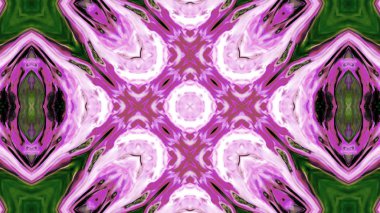 Soyut boya fırça mürekkep patlayabilir formanın düzgün kavramı simetrik desen süs dekoratif Kaleidoscope hareketi geometrik daire ve yıldız şekli