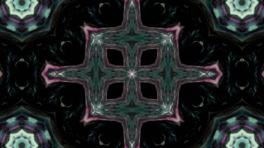 Soyut boya fırça mürekkep patlayabilir formanın düzgün kavramı simetrik desen süs dekoratif Kaleidoscope hareketi geometrik daire ve yıldız şekli