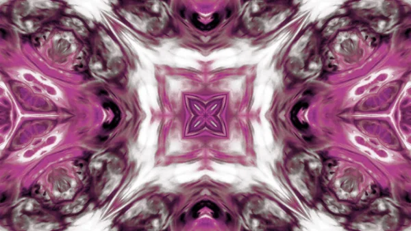 Soyut boya fırça mürekkep patlayabilir formanın düzgün kavramı simetrik desen süs dekoratif Kaleidoscope hareketi geometrik daire ve yıldız şekli