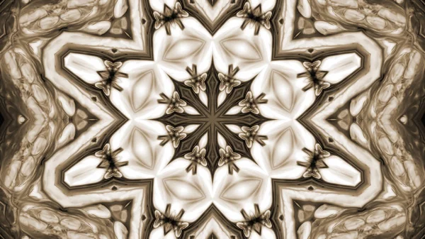 Soyut boya fırça mürekkep patlayabilir formanın düzgün kavramı simetrik desen süs dekoratif Kaleidoscope hareketi geometrik daire ve yıldız şekli