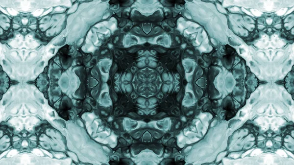 Soyut boya fırça mürekkep patlayabilir formanın düzgün kavramı simetrik desen süs dekoratif Kaleidoscope hareketi geometrik daire ve yıldız şekli