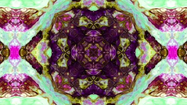 Spread Smooth Concept Symmetric Pattern Ornamental Decorative Kaleidoscope Movement Geometric — Stok Foto