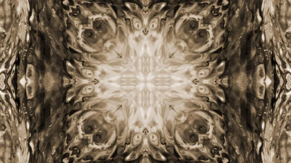 Soyut boya fırça mürekkep patlayabilir formanın düzgün kavramı simetrik desen süs dekoratif Kaleidoscope hareketi geometrik daire ve yıldız şekli