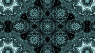 Soyut boya fırça mürekkep patlayabilir formanın düzgün kavramı simetrik desen süs dekoratif Kaleidoscope hareketi geometrik daire ve yıldız şekli