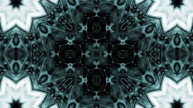 Soyut boya fırça mürekkep patlayabilir formanın düzgün kavramı simetrik desen süs dekoratif Kaleidoscope hareketi geometrik daire ve yıldız şekli