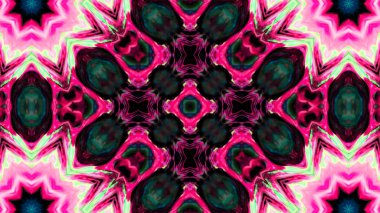 Soyut boya fırça mürekkep patlayabilir formanın düzgün kavramı simetrik desen süs dekoratif Kaleidoscope hareketi geometrik daire ve yıldız şekli