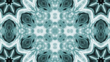 Soyut boya fırça mürekkep patlayabilir formanın düzgün kavramı simetrik desen süs dekoratif Kaleidoscope hareketi geometrik daire ve yıldız şekli