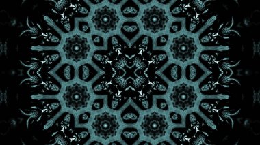 Soyut boya fırça mürekkep patlayabilir formanın düzgün kavramı simetrik desen süs dekoratif Kaleidoscope hareketi geometrik daire ve yıldız şekli