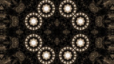 Soyut boya fırça mürekkep patlayabilir formanın düzgün kavramı simetrik desen süs dekoratif Kaleidoscope hareketi geometrik daire ve yıldız şekli