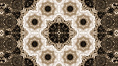 Soyut boya fırça mürekkep patlayabilir formanın düzgün kavramı simetrik desen süs dekoratif Kaleidoscope hareketi geometrik daire ve yıldız şekli