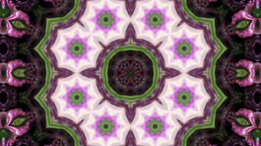 Soyut boya fırça mürekkep patlayabilir formanın düzgün kavramı simetrik desen süs dekoratif Kaleidoscope hareketi geometrik daire ve yıldız şekli