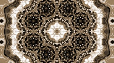 Soyut boya fırça mürekkep patlayabilir formanın düzgün kavramı simetrik desen süs dekoratif Kaleidoscope hareketi geometrik daire ve yıldız şekli