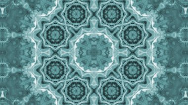 Soyut boya fırça mürekkep patlayabilir formanın düzgün kavramı simetrik desen süs dekoratif Kaleidoscope hareketi geometrik daire ve yıldız şekli