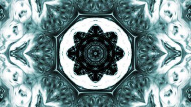 Soyut boya fırça mürekkep patlayabilir formanın düzgün kavramı simetrik desen süs dekoratif Kaleidoscope hareketi geometrik daire ve yıldız şekiller