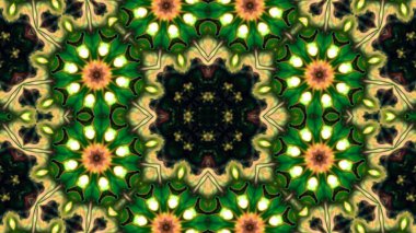 Soyut boya fırça mürekkep patlayabilir formanın düzgün kavramı simetrik desen süs dekoratif Kaleidoscope hareketi geometrik daire ve yıldız şekiller