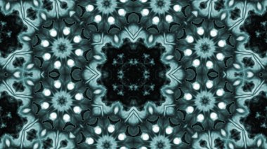 Soyut boya fırça mürekkep patlayabilir formanın düzgün kavramı simetrik desen süs dekoratif Kaleidoscope hareketi geometrik daire ve yıldız şekiller