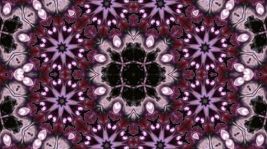 Soyut boya fırça mürekkep patlayabilir formanın düzgün kavramı simetrik desen süs dekoratif Kaleidoscope hareketi geometrik daire ve yıldız şekiller