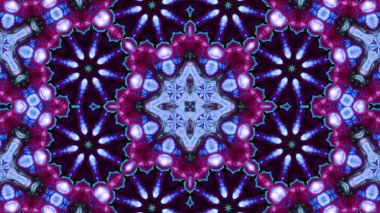 Soyut boya fırça mürekkep patlayabilir formanın düzgün kavramı simetrik desen süs dekoratif Kaleidoscope hareketi geometrik daire ve yıldız şekiller