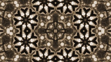 Soyut boya fırça mürekkep patlayabilir formanın düzgün kavramı simetrik desen süs dekoratif Kaleidoscope hareketi geometrik daire ve yıldız şekiller