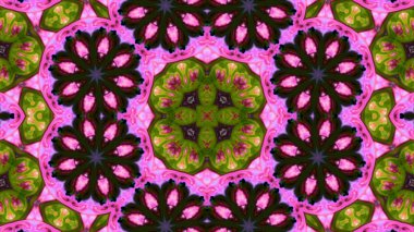 Soyut boya fırça mürekkep patlayabilir formanın düzgün kavramı simetrik desen süs dekoratif Kaleidoscope hareketi geometrik daire ve yıldız şekiller