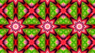 Soyut boya fırça mürekkep patlayabilir formanın düzgün kavramı simetrik desen süs dekoratif Kaleidoscope hareketi geometrik daire ve yıldız şekiller