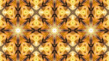 Soyut boya fırça mürekkep patlayabilir formanın düzgün kavramı simetrik desen süs dekoratif Kaleidoscope hareketi geometrik daire ve yıldız şekiller