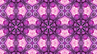 Soyut boya fırça mürekkep patlayabilir formanın düzgün kavramı simetrik desen süs dekoratif Kaleidoscope hareketi geometrik daire ve yıldız şekiller