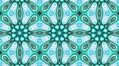 Soyut boya fırça mürekkep patlayabilir formanın düzgün kavramı simetrik desen süs dekoratif Kaleidoscope hareketi geometrik daire ve yıldız şekiller