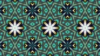 Soyut boya fırça mürekkep patlayabilir formanın düzgün kavramı simetrik desen süs dekoratif Kaleidoscope hareketi geometrik daire ve yıldız şekiller