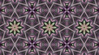 Soyut boya fırça mürekkep patlayabilir formanın düzgün kavramı simetrik desen süs dekoratif Kaleidoscope hareketi geometrik daire ve yıldız şekiller