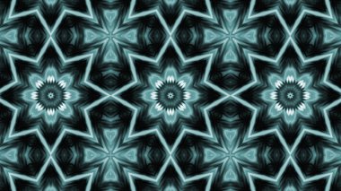 Soyut boya fırça mürekkep patlayabilir formanın düzgün kavramı simetrik desen süs dekoratif Kaleidoscope hareketi geometrik daire ve yıldız şekiller