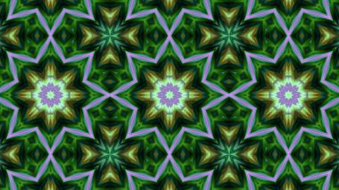 Soyut boya fırça mürekkep patlayabilir formanın düzgün kavramı simetrik desen süs dekoratif Kaleidoscope hareketi geometrik daire ve yıldız şekiller