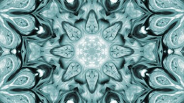 Soyut boya fırça mürekkep patlayabilir formanın düzgün kavramı simetrik desen süs dekoratif Kaleidoscope hareketi geometrik daire ve yıldız şekiller