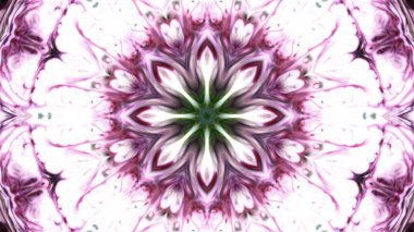 Soyut boya fırça mürekkep patlayabilir formanın düzgün kavramı simetrik desen süs dekoratif Kaleidoscope hareketi geometrik daire ve yıldız şekiller