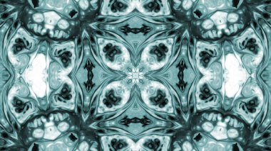 Soyut boya fırça mürekkep patlayabilir formanın düzgün kavramı simetrik desen süs dekoratif Kaleidoscope hareketi geometrik daire ve yıldız şekiller