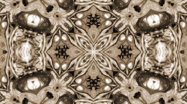 Soyut boya fırça mürekkep patlayabilir formanın düzgün kavramı simetrik desen süs dekoratif Kaleidoscope hareketi geometrik daire ve yıldız şekiller