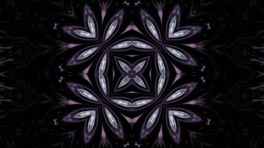 Soyut boya fırça mürekkep patlayabilir formanın düzgün kavramı simetrik desen süs dekoratif Kaleidoscope hareketi geometrik daire ve yıldız şekiller