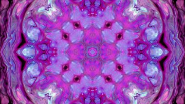 Soyut boya fırça mürekkep patlayabilir formanın düzgün kavramı simetrik desen süs dekoratif Kaleidoscope hareketi geometrik daire ve yıldız şekiller