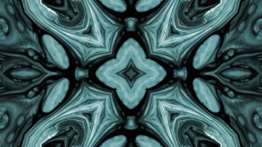 Soyut boya fırça mürekkep patlayabilir formanın düzgün kavramı simetrik desen süs dekoratif Kaleidoscope hareketi geometrik daire ve yıldız şekiller