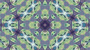 Soyut boya fırça mürekkep patlayabilir formanın düzgün kavramı simetrik desen süs dekoratif Kaleidoscope hareketi geometrik daire ve yıldız şekiller