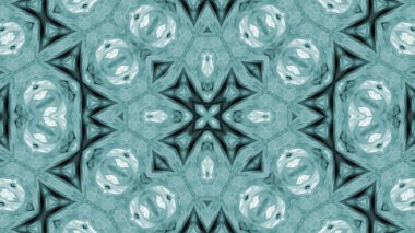 Soyut boya fırça mürekkep patlayabilir formanın düzgün kavramı simetrik desen süs dekoratif Kaleidoscope hareketi geometrik daire ve yıldız şekiller