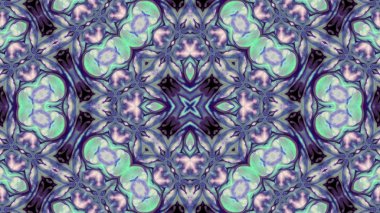 Soyut boya fırça mürekkep patlayabilir formanın düzgün kavramı simetrik desen süs dekoratif Kaleidoscope hareketi geometrik daire ve yıldız şekiller