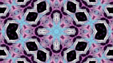 Soyut boya fırça mürekkep patlayabilir formanın düzgün kavramı simetrik desen süs dekoratif Kaleidoscope hareketi geometrik daire ve yıldız şekiller