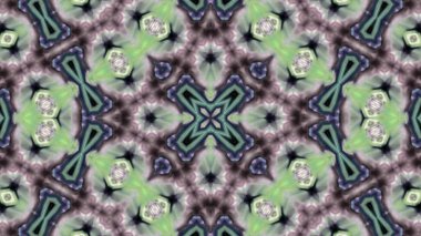 Soyut boya fırça mürekkep patlayabilir formanın düzgün kavramı simetrik desen süs dekoratif Kaleidoscope hareketi geometrik daire ve yıldız şekiller