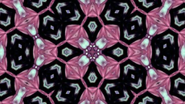 Soyut boya fırça mürekkep patlayabilir formanın düzgün kavramı simetrik desen süs dekoratif Kaleidoscope hareketi geometrik daire ve yıldız şekiller