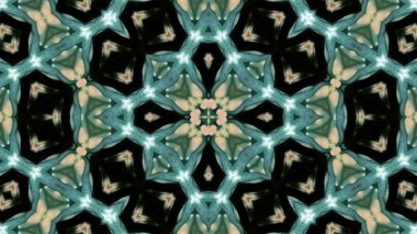 Soyut boya fırça mürekkep patlayabilir formanın düzgün kavramı simetrik desen süs dekoratif Kaleidoscope hareketi geometrik daire ve yıldız şekiller