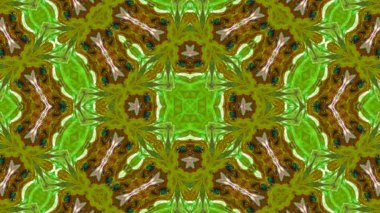 Soyut boya fırça mürekkep patlayabilir formanın düzgün kavramı simetrik desen süs dekoratif Kaleidoscope hareketi geometrik daire ve yıldız şekiller