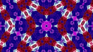 Soyut boya fırça mürekkep patlayabilir formanın düzgün kavramı simetrik desen süs dekoratif Kaleidoscope hareketi geometrik daire ve yıldız şekiller